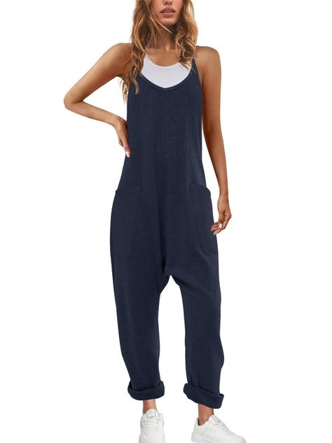 PRICES MAY VARY. High Quality Material-this oversized waffle knit jumpsuit women is made of high quality material, super comfy knitted jumpsuits, loose fit waffle knit romper for women, a must have waffle knit onesie women in your wardrobe, fall jumpsuit Vogue Design-our waffle overalls for women features with spaghetti straps, sleeveless waffle jumpsuit with pockets, classic oversized rompers, womens knitted rompers gives you a wonderful wearing experience, waffle jumpsuit women Eyecatching Loo Knit Overalls Women, Onesie Women, Fall Overalls, Fall Jumpsuit, Knit Onesie, Fit Waffle, Vogue Design, Romper For Women, Oversized Jumpsuit