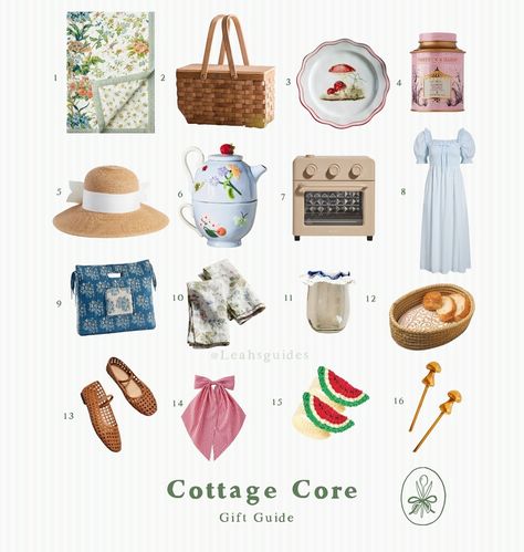 Cottage Core Inspired Gift Guide is live on the gift blog and LTK 🧺🍄🌼🍞 #giftguide #giftsforher #cottage #cottagecoreaesthetic #cottagecore #giftguide #giftideas #leahsgiftguide #giftsforher Gifts for her. Gifts for mom. Mom gifts. Mother’s Day gifts. Mother’s day gift ideas. Wife gifts. Spouse gifts. Daily Style Guide | Outfit Ideas | Eclectic | gift ideas | Spring Accessories | Home Decor Ideas | Wishlist | Spring Fashion | Spring wardrobe | Gift Guide | Spring inspiration | Cottage Core| Cottage Core Gift Ideas, Eclectic Gift Ideas, Cottage Core Gifts, Spouse Gifts, Eclectic Gifts, Wife Gifts, Whimsical Gifts, Spring Accessories, Cottage Core Aesthetic