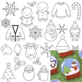 Royal Icing Cookies Recipe, Easy Royal Icing Recipe, Royal Icing Templates, Icing Chocolate, Pattern Sheets, Royal Icing Transfers, Rolling Fondant, Christmas Doodles, Christmas And Winter