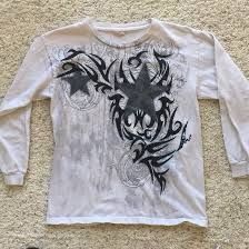 Bleached Shirt Ideas Grunge, Affliction Clothing, Y2k Tshirt, Fairycore Clothes, Grunge Fairycore, 2000s Fashion Outfits, Swaggy Outfits, Mode Inspo, Hoodies For Men