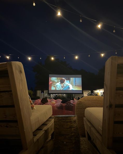 Sitting in chairs watching a movie outside under the stars on a projector Movie Under The Stars, Projector Movie, Movies Under The Stars, Watching A Movie, Personal Brand, Under The Stars, Soul Food, Personal Branding, Projector