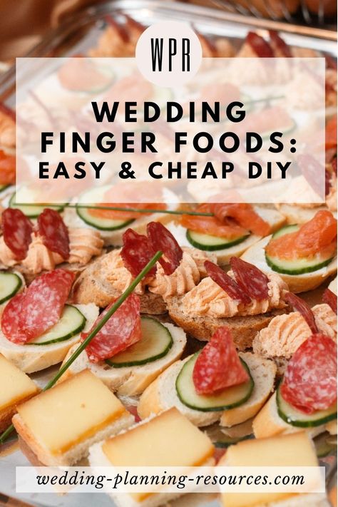 Looking for Wedding cocktail hour food ideas? Wedding appetizers to make ahead? DIY wedding reception finger food? Easy appetizers for cocktail hour? In this guide, we’re sharing a list of wedding appetizer ideas that your guests will love! #cocktailhour #wedding #cocktailhourappetizers #diyappetizers #cocktailtime #cocktailbar #cocktailparty #instaweddings #weddinginsperation Appetizer Wedding Reception Food Bars, Cocktail Reception Food Ideas, Finger Food For A Wedding Reception, Diy Finger Foods For Wedding, Backyard Wedding Finger Foods, Diy Canapes Wedding, No Cook Wedding Appetizers, Cocktail Hour Finger Foods, Easy Wedding Canapes