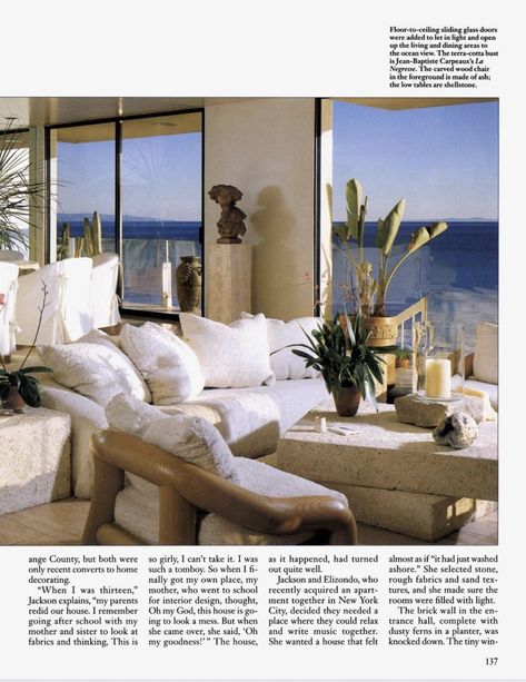 Architectural Digest Bedroom, Bedroom 80s, 90s Interior, 80s Interior Design, Malibu House, Malibu Homes, 90s Home, Malibu Beach House, 80s Interior