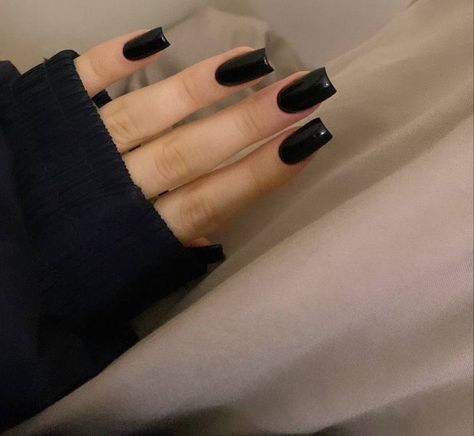 Black Acrylic Nails, Classy Acrylic Nails, Acrylic Nails Coffin Short, Square Acrylic Nails, Manicure Y Pedicure, Fire Nails, Pretty Acrylic Nails, Chic Nails, Short Acrylic Nails