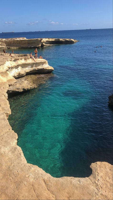 most amazing natural pool on Malta Natural Pool, Malta, Photo Inspiration, Pool, Water, Travel