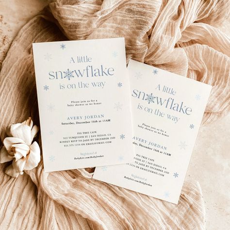 Snowflake Is On The Way, Wonderland Invitation, Winter Shower, Cheap Baby Shower, Boho Winter, Gender Neutral Baby Shower Invitations, Boho Baby Shower Invitations, Winter Boho, Baby Shower Winter