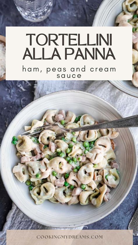 Tortellini Cream Sauce, Tortellini Alla Panna, Comfort Pasta, Stuffed Pasta, Creamy Pasta Dishes, Tortellini Recipes, Pasta Dinner Recipes, Best Comfort Food, Creamy Pasta