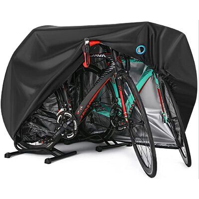 Durable & Waterproof: Outdoor bike cover waterproof is made of waterproof Nylon material,with PU and UV coating protect bicyles from dust, dirt, sun, rain, UV and pollutants. Keep your bike like new for a long time. | Elastic Bike Cover By Taffy_Trading Black 43.3 x 33.0 x 79.0 in, Fabric | AFFY4092 | Wayfair Canada Bicycle Covers, Bike Cover, Outdoor Biking, Bike Lock, Bike Stand, Beach Cruiser, Cycling Bicycles, Bike Storage, Bicycle Parts