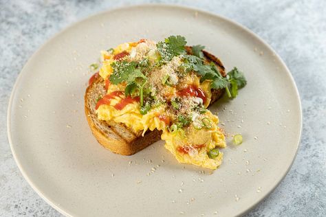 Chilli Scrambled EggsProducts we use Chilli Scrambled Eggs Recipe, Scrambled Eggs With Peppers, Chilli Scrambled Eggs, Spicy Scrambled Egg Recipes, Chili Oil Scrambled Eggs, Chilli Oil Eggs, Classic Chilli, Asian Ingredients, Breakfast Skillet Recipes