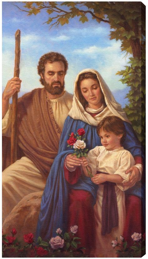 Saint Joseph Art, Catholic Decor, Religious Pictures, Christian Images, Jesus Photo, Jesus And Mary Pictures, Catholic Images, Bible Pictures, Jesus Painting