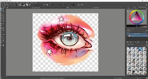 Krita Painting Tutorial, Digital Art Tutorial Krita, Digital Art Learning, Digital Art Beginner Krita, Krita Drawing Tutorials, Krita Tutorial How To Draw, Krita Art Tutorials, Basic Digital Art, Krita Tips