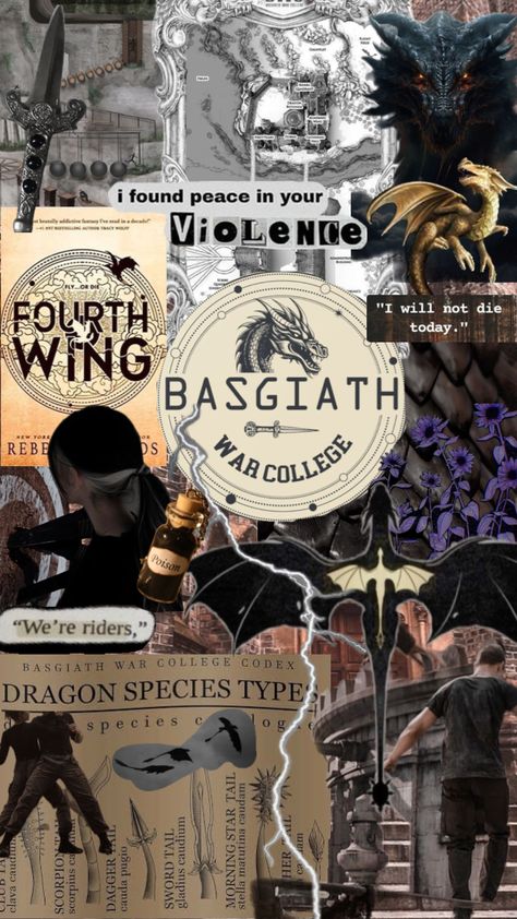 My Fourth Wing mood board…. Wings Wallpaper, Book Background, Dragon Illustration, Fourth Wing, Book Pins, Book Wallpaper, Book People, Fantasy Aesthetic, Fan Book