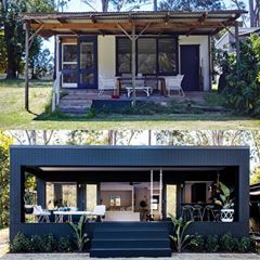 Wish we were headed here this weekend 🌴🚤 #rivershackreno #beforeandafter #cabinfever #house7 Exterior Renovation Before And After, Exterior House Renovation, Architecture Renovation, House Before And After, Three Birds Renovations, A Small House, Home Exterior Makeover, Exterior Renovation, Three Birds