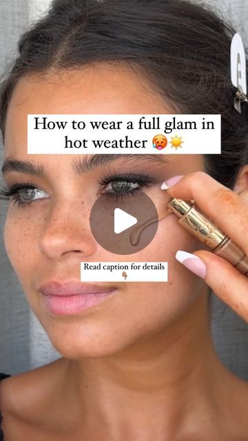 Full Face Beat Makeup, She Glam Makeup, Halo Eyeshadow Looks, Daytime Glam Makeup, Makeup Videos Full Face, Flawless Makeup Tutorial, Dubai Makeup, Iconic London Illuminator, Daytime Glam