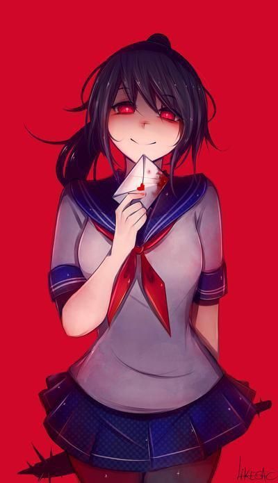 Yandere Simulator Ayano, Yandere Simulator Fan Art, Ryoba Aishi, Yandere Chan, Yandere Girl, Ayano Aishi, Yandere Simulator, Dibujos Bonitos, Deviantart