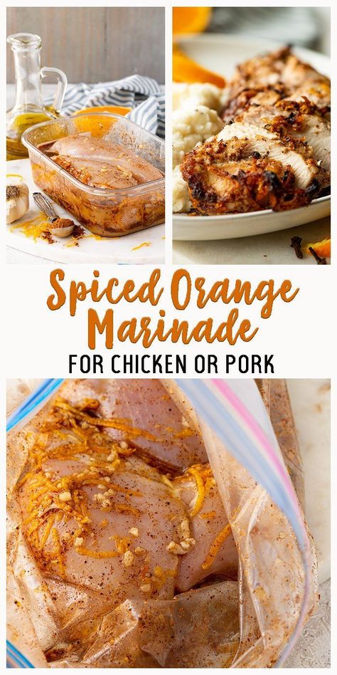 The only marinade you'll need to get through the rest of the summer bbq's! Orange Chicken Marinade, Homemade Marinades, Venison Dishes, Orange Marinade, Marinade Chicken, Popcorn Recipes Caramel, Pork Marinade, Meat Marinade, Savory Meals