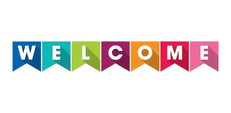 Colorful welcome design template. welcom... | Premium Vector #Freepik #vector #welcome-back #welcome-text #cursive #cursive Welcome Text, Welcome Logo, Poster Graphics, Welcome Design, Creative Kids Crafts, Welcome Letters, Welcome Banner, Typography Art Print, Jw Marriott