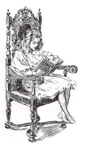 Wonderland Nursery, Victorian Illustration, ��동화 삽화, Reading A Book, Book Dragon, Girl Reading, Ink Illustrations, I Love Books, A Drawing