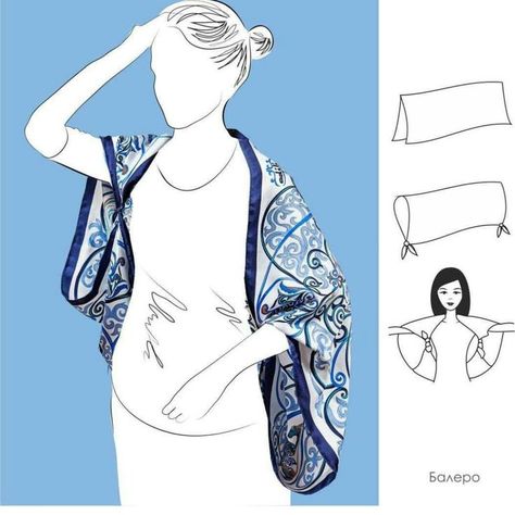 Kimono Diy, Scarf Wearing Styles, Diy Kimono, Diy Fashion Scarf, Scarf Knots, Kitchen Outdoor, Ways To Wear A Scarf, How To Wear A Scarf, Diy Scarf