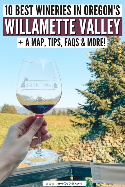 The Willamette Valley in Oregon is filled with 700+ wineries. If you are looking for the best wineries in the Willamette Valley and tips for making the most of your trip to the Willamette Valley, look no further than this helpful blog post. #willamettevalley #willamettevalleyoregon #willamettevaleywineries Willamette Valley Wineries, Blue Pool Oregon, Willamette Valley Oregon, Oregon Girl, Springfield Oregon, West Coast Travel, Oregon Wine Country, Oregon Hikes, Map Travel