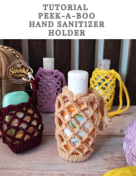 Macrame Hand Sanitizer Holder, Crochet Hand Sanitizer Holder Pattern, Crochet Hand Sanitizer Holder, Crochet Hand Sanitizer, Crochet Queen, Sanitizer Holder, Hand Sanitizer Holder, Crochet Things, Crochet Stuff