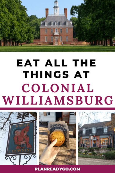 There a lot of great places to eat at Colonial Williamsburg. Here are tips for where to eat on your trip to Colonial Willimsburg Virginia. Food and restaurants in Williamsburg Virginia. Williamsburg Virginia Restaurants, Williamsburg Restaurants, Williamsburg Vacation, Williamsburg Inn, Colonial Williamsburg Virginia, Williamsburg Christmas, Canada Cruise, Portsmouth Va, Virginia Vacation