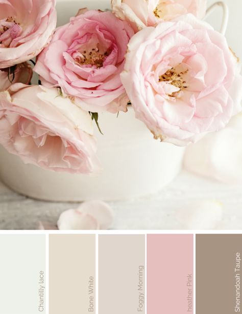 How to Brighten Your Neutral Home with Color - Diva by Design | interior designer harlingen texas Romantic Colour Palette, Cake Color Palette, Romantic Color Palette, Harlingen Texas, Home With Color, Pallet Color, Romantic Colors Palette, Redecorating Ideas, Wedding Color Pallet