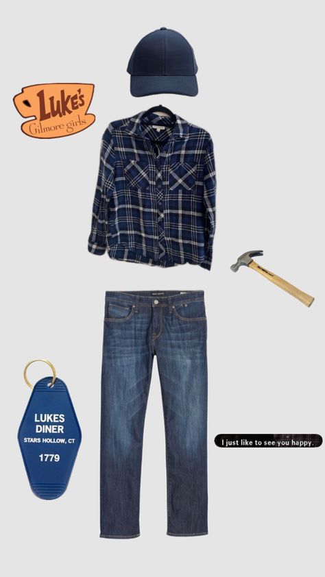 Luke Danes outfit inspo Luke From Gilmore Girls Costume, Luke Gilmore Girls Outfits, Luke Danes Outfit, Luke From Gilmore, Gilmore Girls Luke, Gilmore Girls Outfits, Luke Danes, Lukes Diner, Duo Halloween Costumes