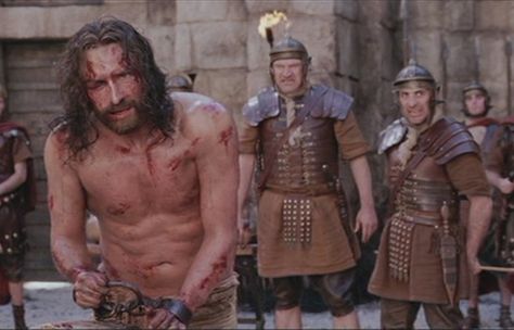 In the movie Christ Movie, Passion Of Christ Images, Christ Easter, The Passion Of The Christ, Jesus Christ Face, Jesus Movie, Passion Of The Christ, Jesus Crucified, Roman Armor