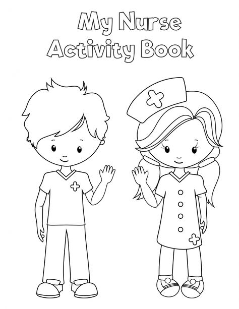 Preschool Printable Health Activity Book Community Helpers Nurse, Community Helpers Preschool Activities, Nurse Crafts, School Nurse Office, Community Helpers Theme, Community Helpers Preschool, Health Book, Career Day, Community Helper