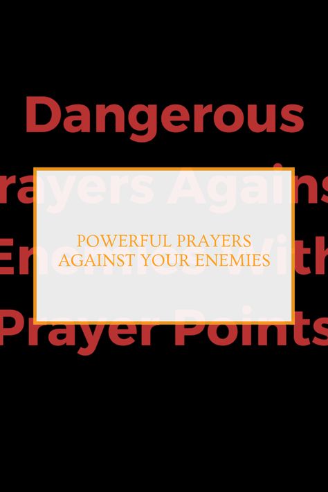 Find strength with these powerful prayers against enemies. This pin offers a prayer guide filled with spiritual protection against adversity, showcasing effective prayer points used to reclaim peace and victory in your life. Prayers Against Spiritual Attacks, Prayer Against Witchcraft, Prayer Against The Enemy, Prayers Against Witchcraft, Dangerous Prayers, Demonic Spirits, Prayer Guide, Prayer Points, Warfare Prayers