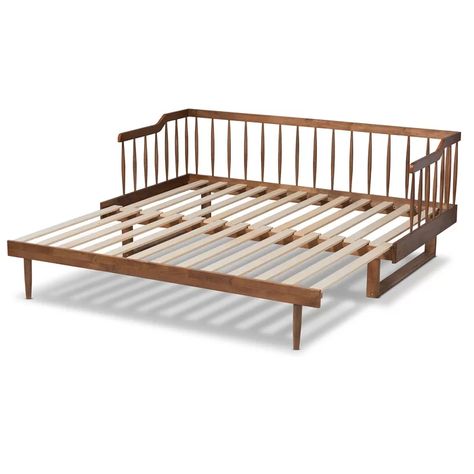 Red Barrel Studio® Provence Solid Wood Daybed & Reviews | Wayfair Spindle Daybed, Spindle Design, Daybed Mattress, Twin Size Bed, Wood Daybed, Daybed With Storage, Daybed With Trundle, Baxton Studio, Modern Transitional