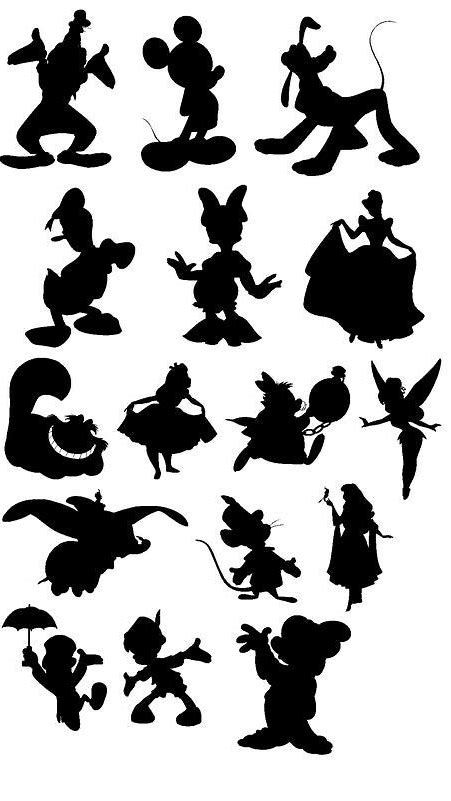 Image result for Free Disney SVG Cut Files Silhouette Silhouettes Disney, Disneyland Dress, Silhouette Disney, Deco Disney, Disney Silhouette, Disney Silhouettes, Idee Cricut, 디즈니 캐릭터, Images Disney