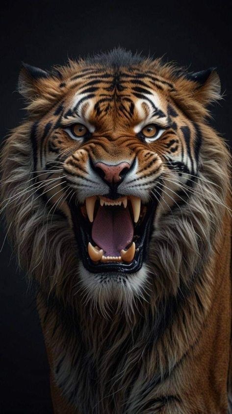 Big Cat Species, Wall Art Frames, Tiger Photography, Angry Tiger, Big Cats Photography, Wild Animal Wallpaper, Wild Animals Photography, Tiger Artwork, Poster Living Room