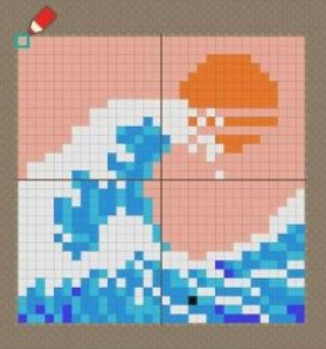 Acnh Sun Design, Acnh Pixel Patterns Flag, Animal Crossing Fireworks Design, Animal Crossing Flag Designs Grid, Animal Crossing Outfits Design Grid, Pixel Art Animal Crossing, 32x32 Pixel Art Grid, Cottagecore Animal Crossing, Nintendo Switch Animal Crossing