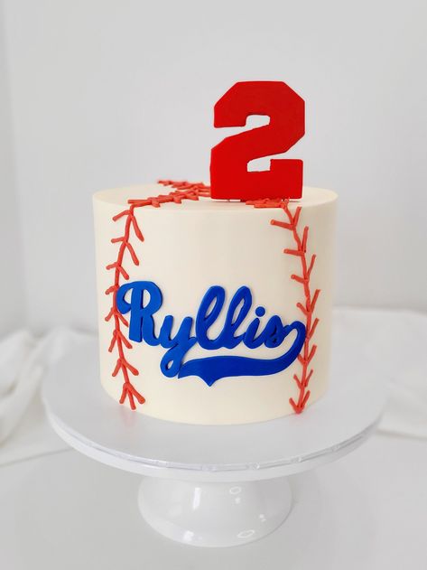 Rookie Year Baseball Cake, My Rookie Year First Birthday Cake, Baseball Birthday Party Cake, Baseball Cakes For Boys, Baseball 1st Birthday Cake, Baseball First Birthday Cake, Baseball Cake Ideas, Baseball Smash Cake, Baseball Themed Cake