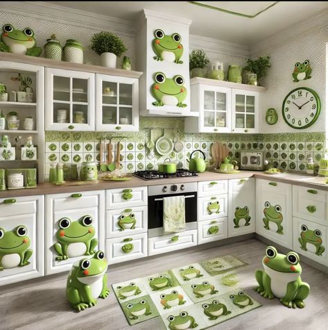 Frog Kitchen, Frog House, Easy Halloween Party, Frog Pictures, Frog Decor, Funny Frogs, Frog And Toad, Kitchen Themes, Cute Frogs