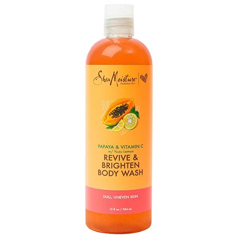 SheaMoisture's brightening papaya and vitamin C revive and brighten body wash is a dry skin body wash and exfoliating body was for dull, uneven skin Buff away dull complexions and make room for glowing skin with this cleanser for dry skin and foam body wash skin care for women Foam Body Wash, Dry Skin Body Wash, Cleanser For Dry Skin, Watermelon Girl, Best Body Wash, Papaya Soap, Foaming Body Wash, Gentle Skin Cleanser, Shea Moisture