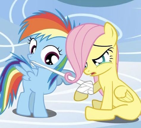 Fluttershy Rainbow Dash, Girl Pony, Pony O, Dragon Puppet, My Little Pony Drawing, My Little Pony Pictures, Pony Drawing, Mlp My Little Pony, Couple Cartoon