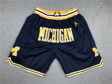 University of Michigan Shorts Navy Shorts All Stitched | Etsy Tar Heels Basketball, Michigan Wolverines Basketball, Nba Basketball Shorts, Tarheels Basketball, Sports Clothes, North Carolina Tar Heels, Pocket Shorts, Shorts Sweatpants, Jackets Men Fashion