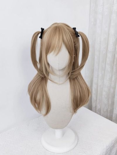 Kawaii Wigs, Bjd Wig, Anime Wigs, Kawaii Hairstyles, Hair Stylies, Hair Up Styles, Hair Reference, Hair Inspo Color, Dream Hair