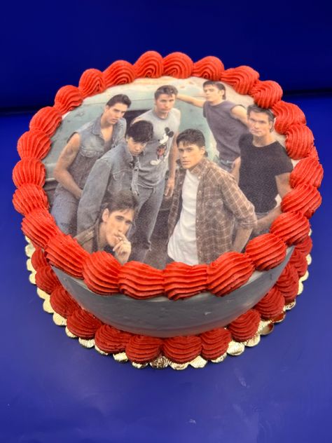 Chocolate cake with chocolate filling. Edible picture and buttercream icing The Outsiders Cake, Edible Picture Cake, Picture Cake, Buttercream Icing, Chocolate Filling, Cake Ideas, Chocolate Cake, Butter Cream, Birthday Cake