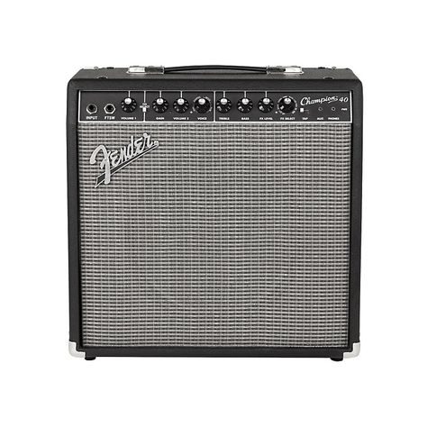 Fender Champion 40 Guitar Amplifier Acoustic Guitar Amp, Electric Guitar And Amp, Guitar Amps, Guitar Amplifier, Marshall Speaker, Electric Guitars, Guitar Amp, Cool Tones, Acoustic Guitar