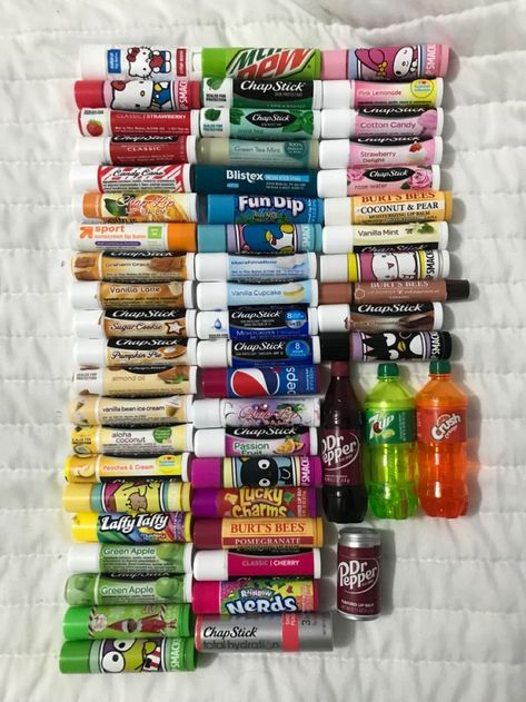 Lip Balm Collection Aesthetic, Chapstick Collection, Lips Essentials, Evil Eye Nails, Burts Bees Lip, Lip Balm Collection, Lip Gloss Balm, Nice Lips, Lip Gloss Collection