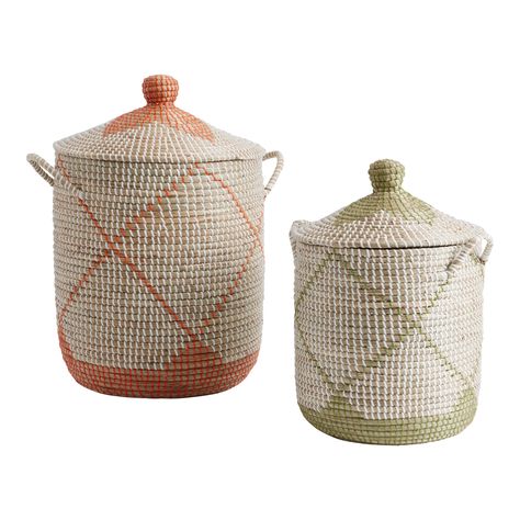 Isla Seagrass Basket With Lid - World Market Tall Basket, Basket With Lid, Accent Storage, Seagrass Basket, Falls Church, World Market, Favorite Things List, Storage Organization, Baskets