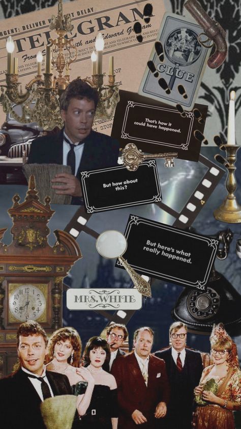 #clue1985 #clue #timcurry Clue Aesthetics, Clue Aesthetic, Clue On Stage, Clue Play, Clue The Movie, Clue 1985, Roaring 20s Birthday, James Bond Casino Royale, Clue Movie