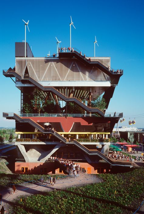 Pavilion Architecture, School Architecture, Concept Architecture, Green Building, Architecture Project, Contemporary Architecture, Architecture Model, Rotterdam, Landscape Architecture