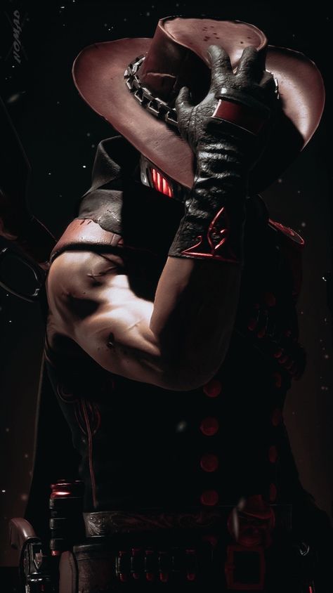 Erron Black; credits to nomadlastronin on Tumblr; MK11; Mortal Kombat 11; Black Pfp Icon, Cowboy Man, Midway Games, Hot Cowboy, Erron Black, Black Pfp, Cowboys Men, Aliens Movie, Johnny Cage