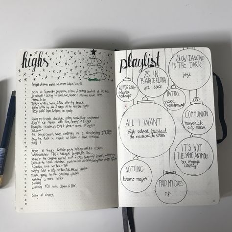 #december #highs #playlist #bulletjournal December Playlist Bullet Journal, Playlist Bullet Journal, Bullet Journal Themes, Journal Themes, The Darkest, Bullet Journal