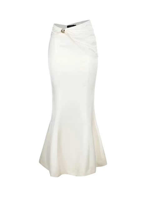 White satin midi dress